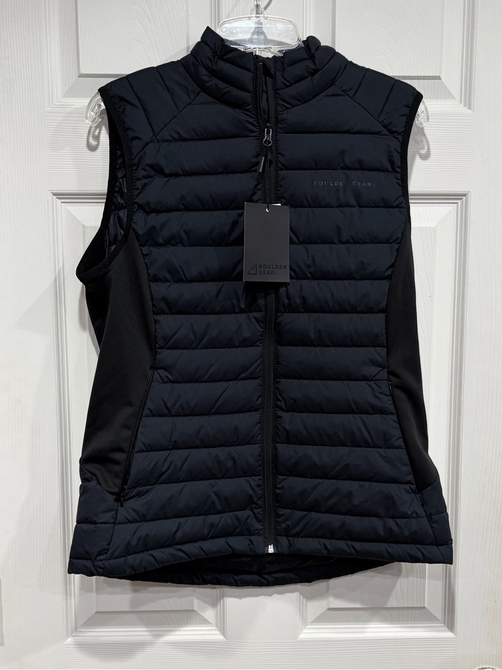 Boulder Gear Women's Medium Zeal Puffy Vest Black Insulated Quilted BWT Puff
